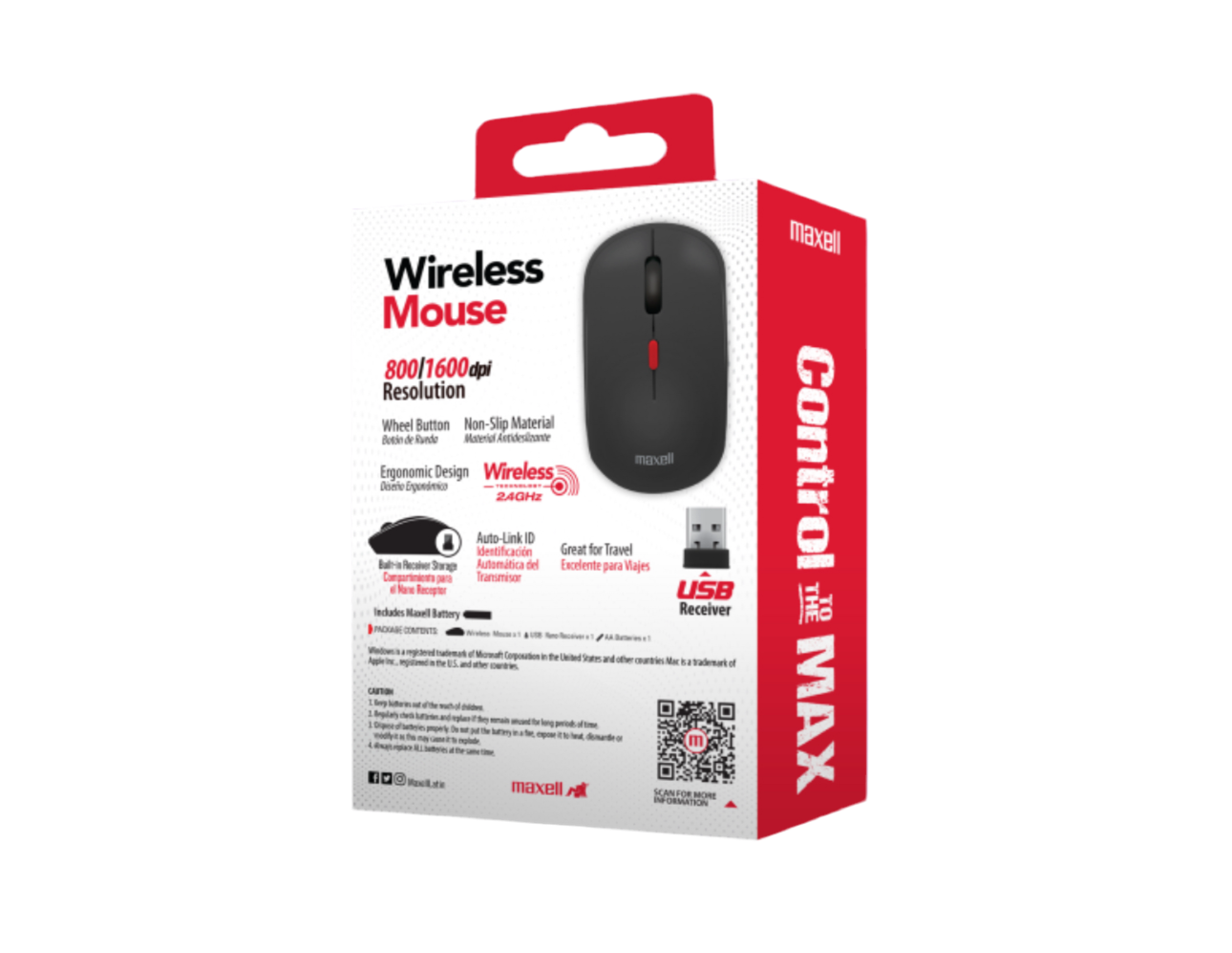 Mouse inalámbrico USB MOWL-100